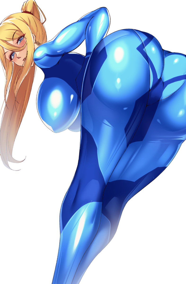 This is a pixiv picture whose title is Zerosuit samus.