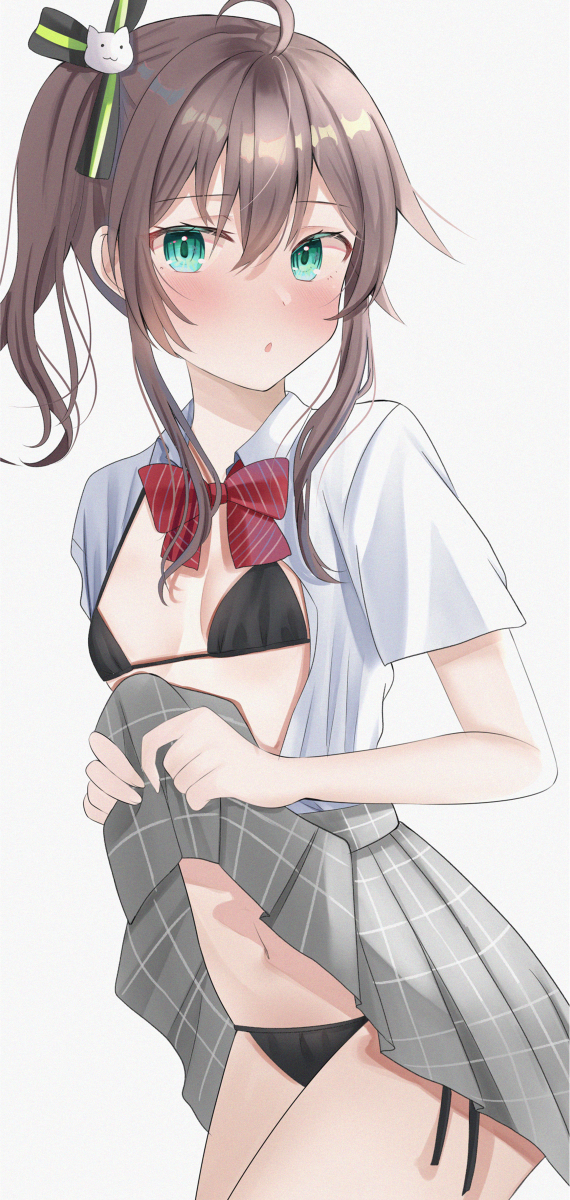 This is a pixiv picture whose title is JK夏色まつり.