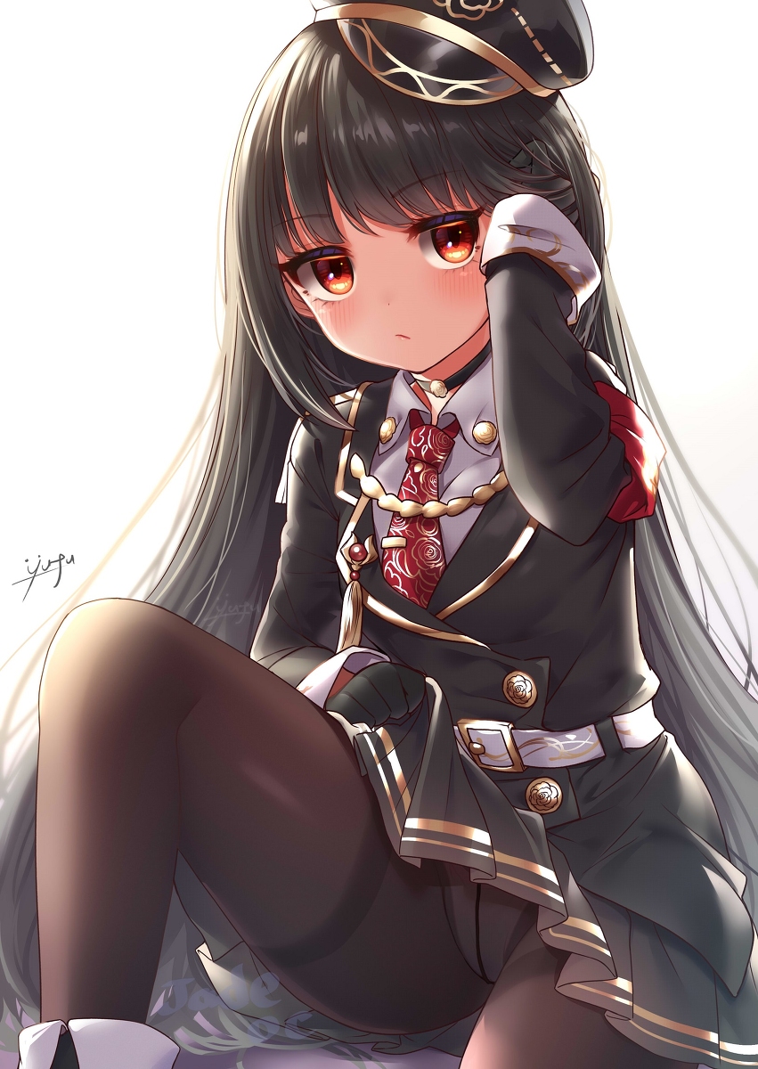 This is a pixiv picture whose title is キリっと清楚系軍服女子✨.