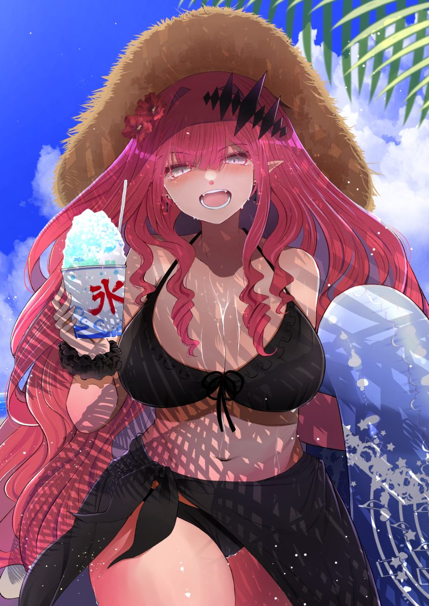 This is a pixiv picture whose title is 水着トリ子.
