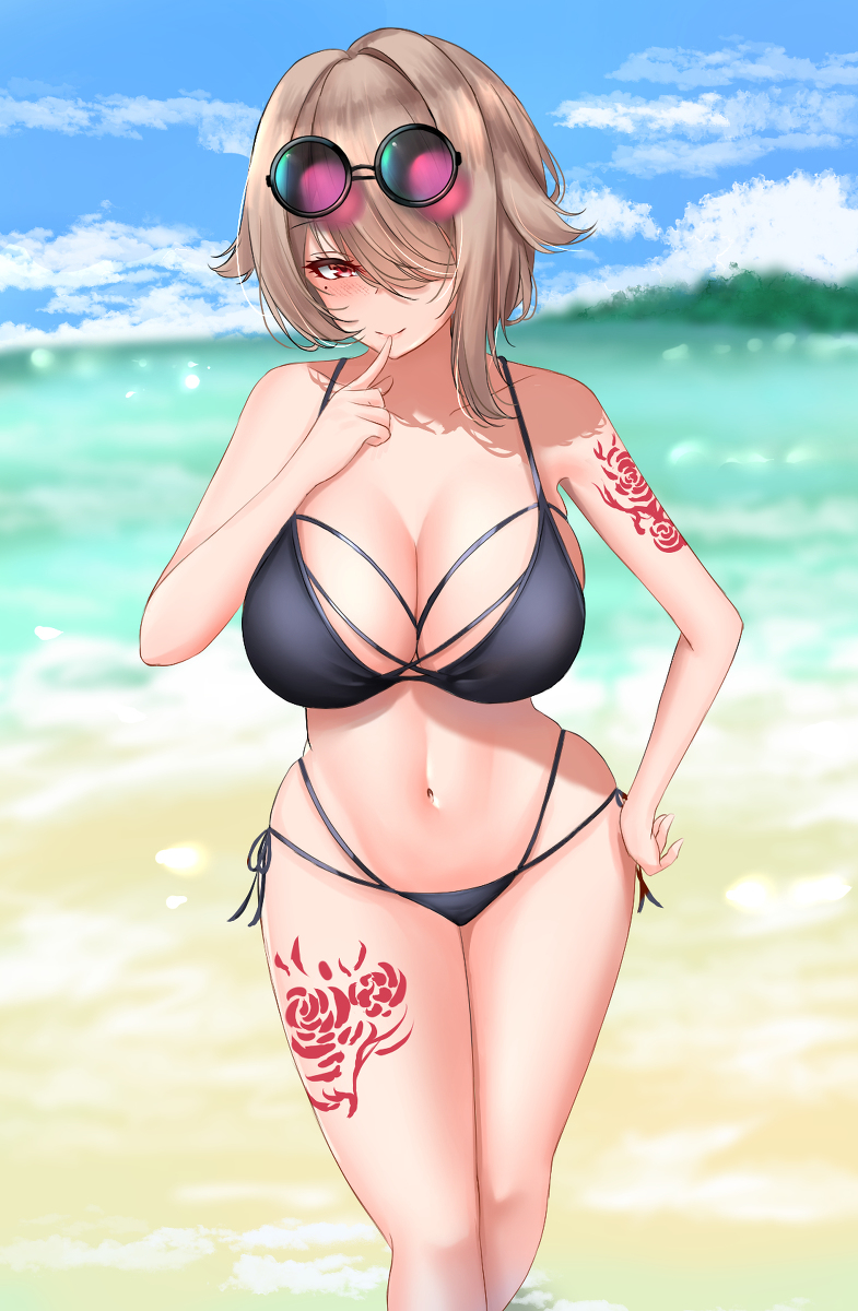 This is a pixiv picture whose title is 水着リタさん.