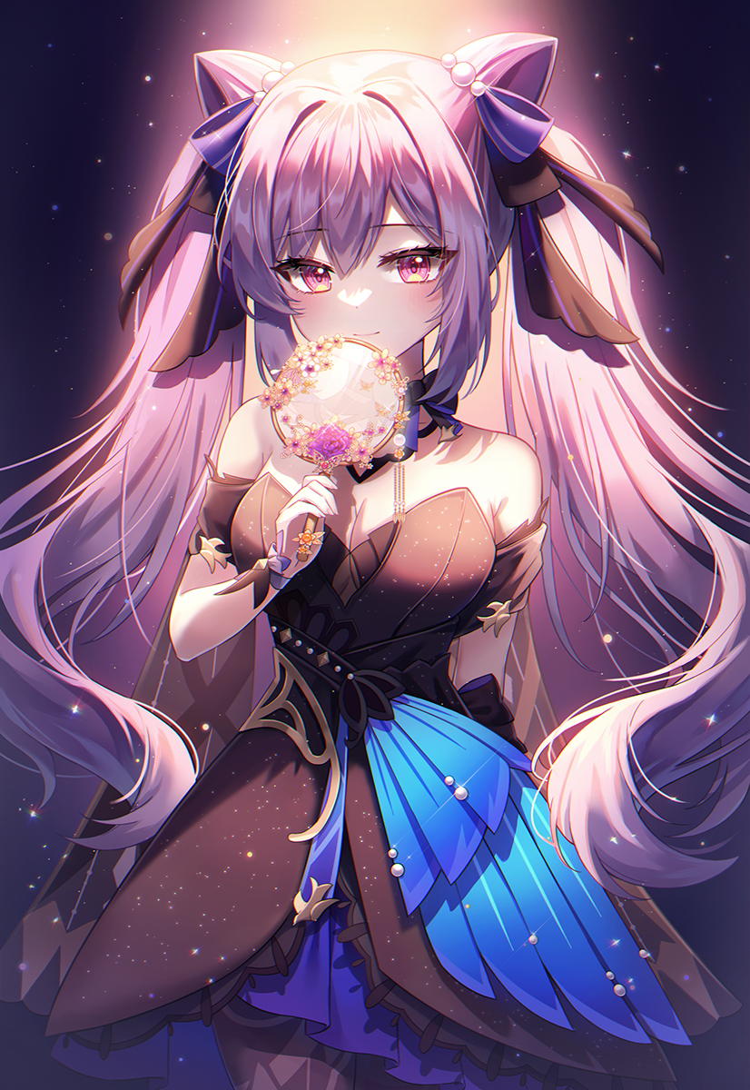 This is a pixiv picture whose title is 刻晴.