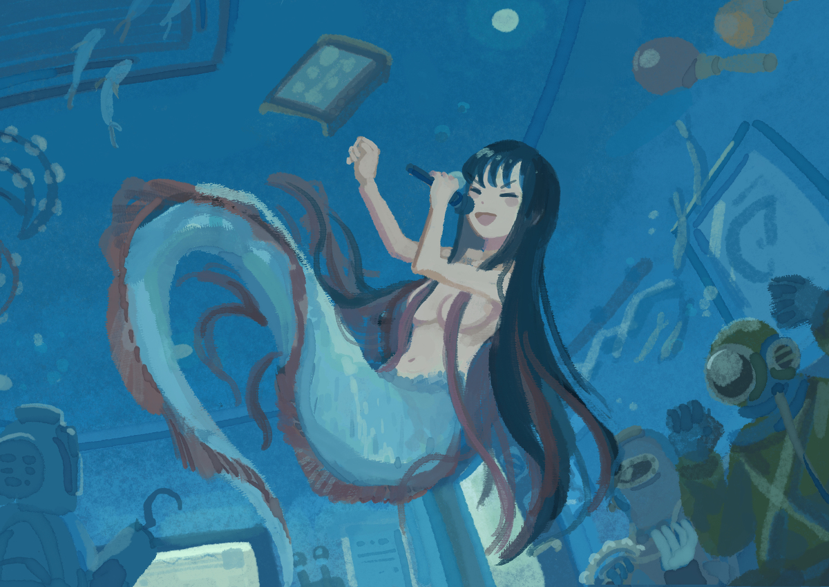 This is a pixiv picture whose title is リサイタル.