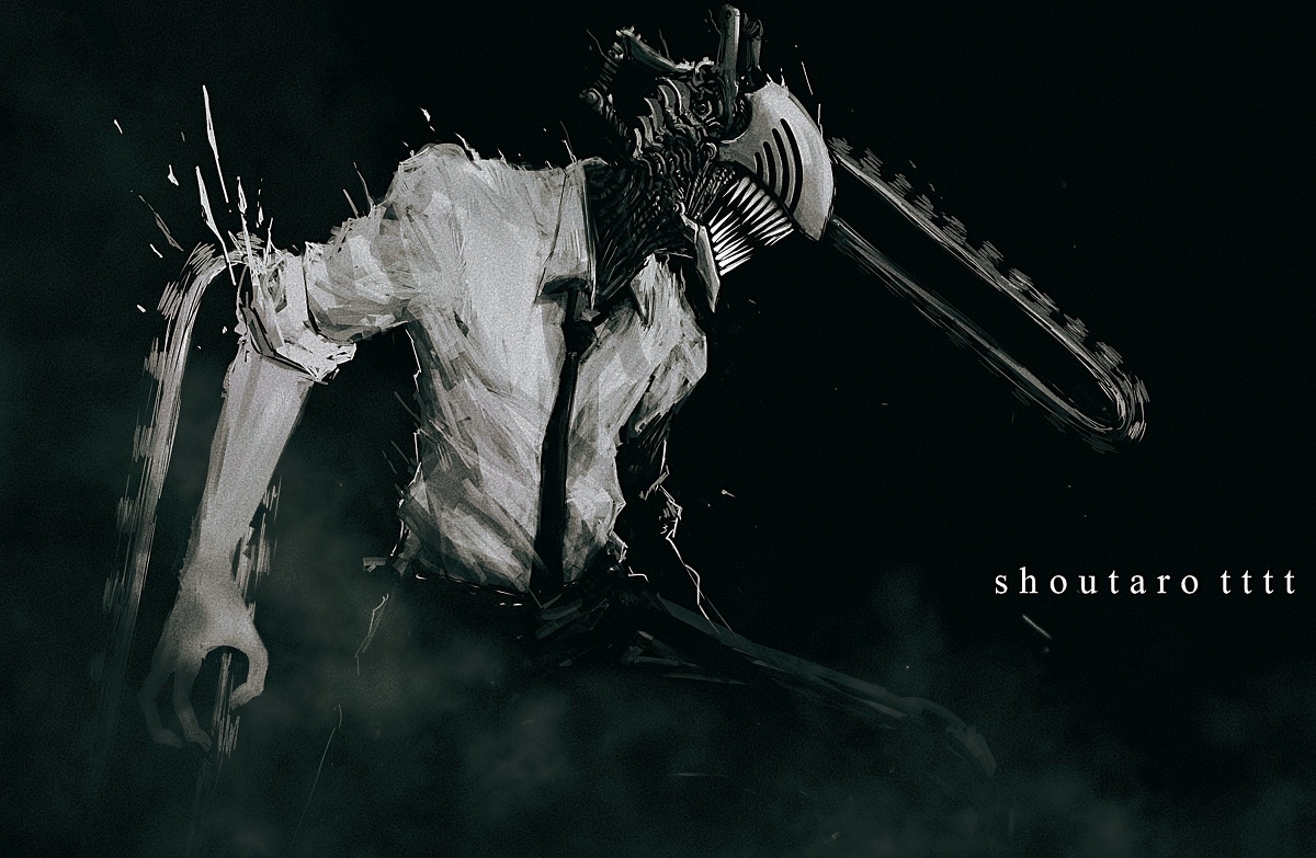 This is a pixiv picture whose title is チェンソーマン.
