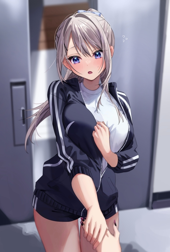 This is a pixiv picture whose title is 「私の家……とかなら……」.