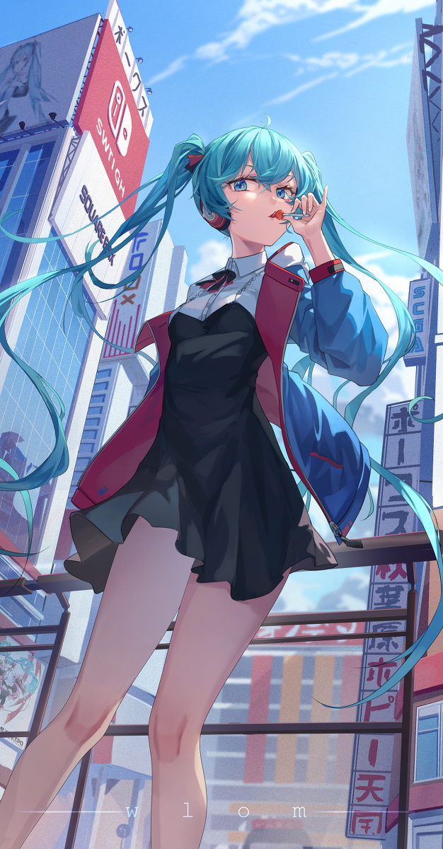 This is a pixiv picture whose title is 初音ミク.