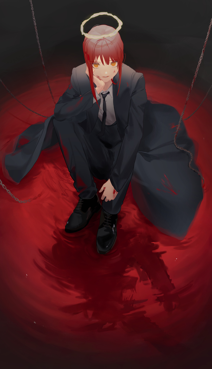 This is a pixiv picture whose title is makima.