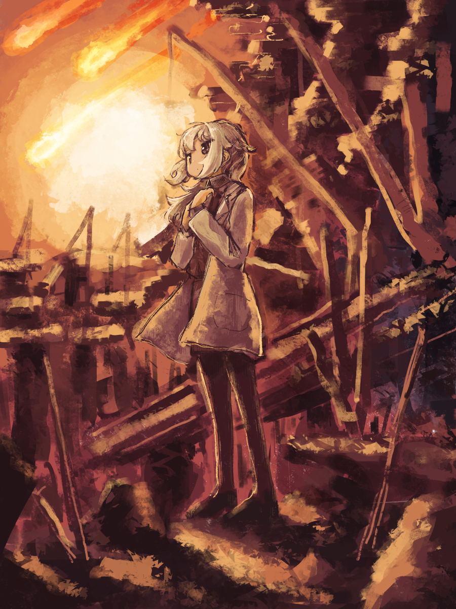 This is a pixiv picture whose title is 終焉.
