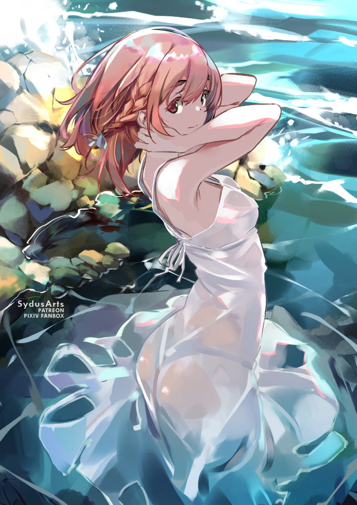 This is a pixiv picture whose title is Sumi White Dress.