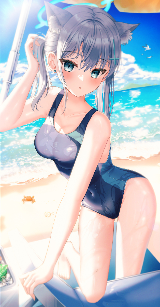 This is a pixiv picture whose title is 水着 シロコ.