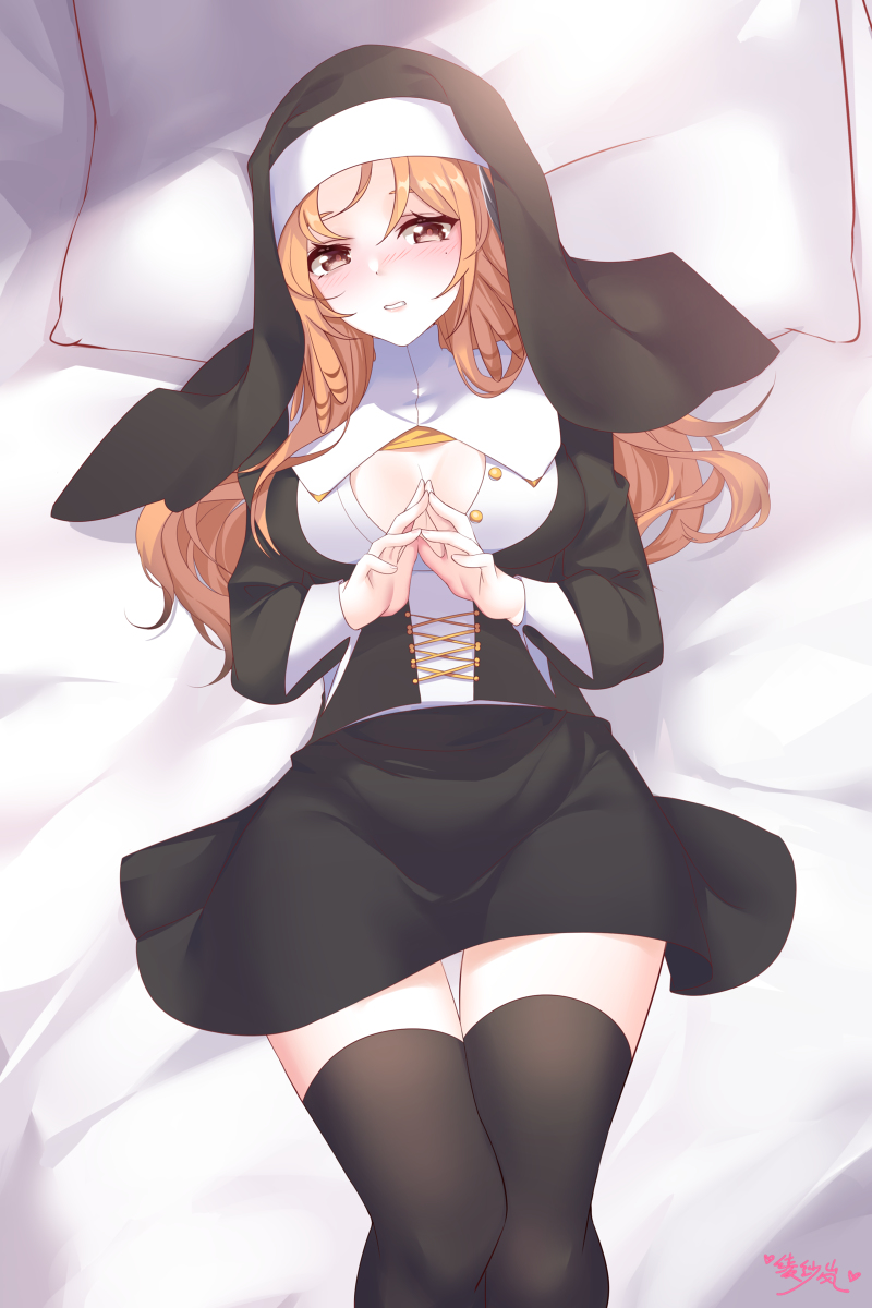 This is a pixiv picture whose title is 松果修女服.