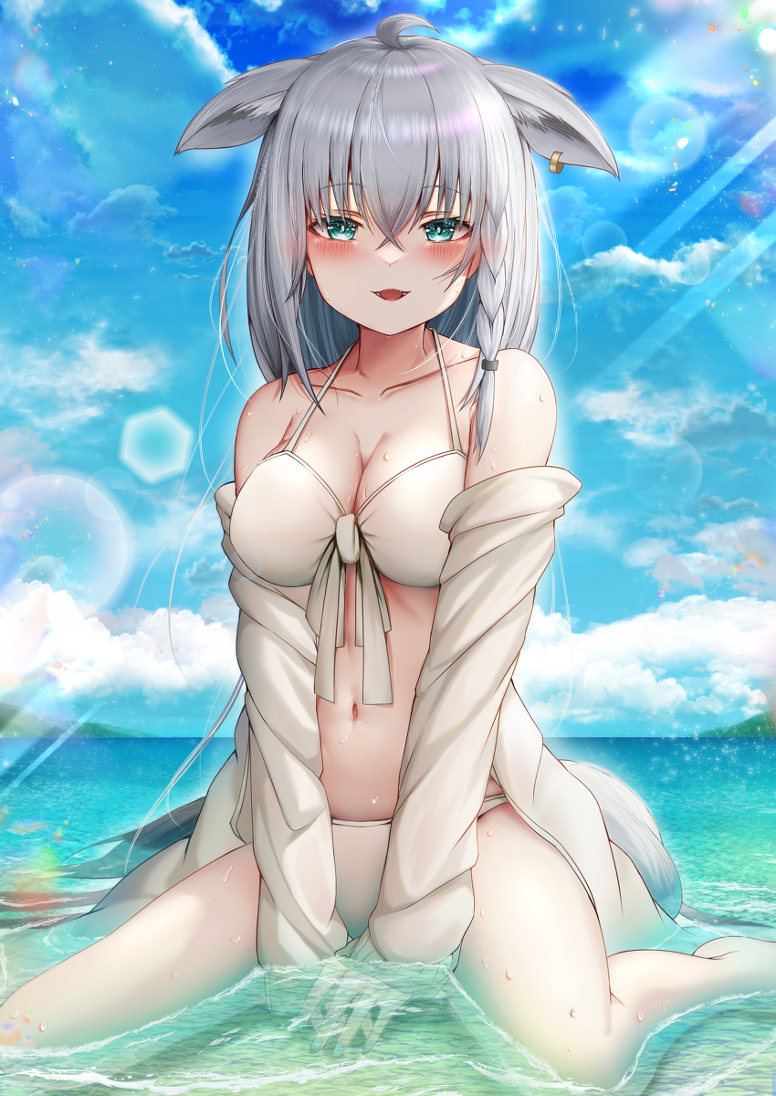 This is a pixiv picture whose title is summer🌽.