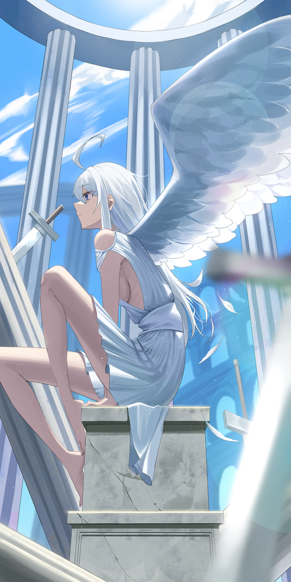This is a pixiv picture whose title is goddess.