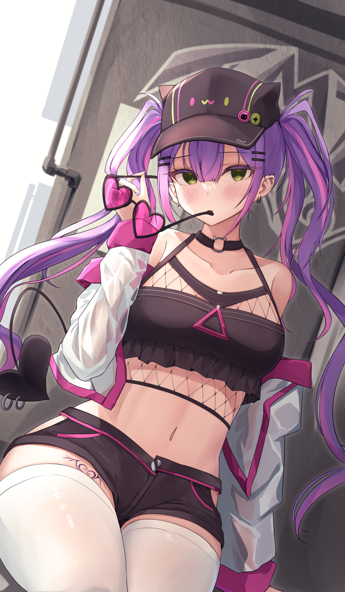 This is a pixiv picture whose title is 「………は？」🤔👾💜.