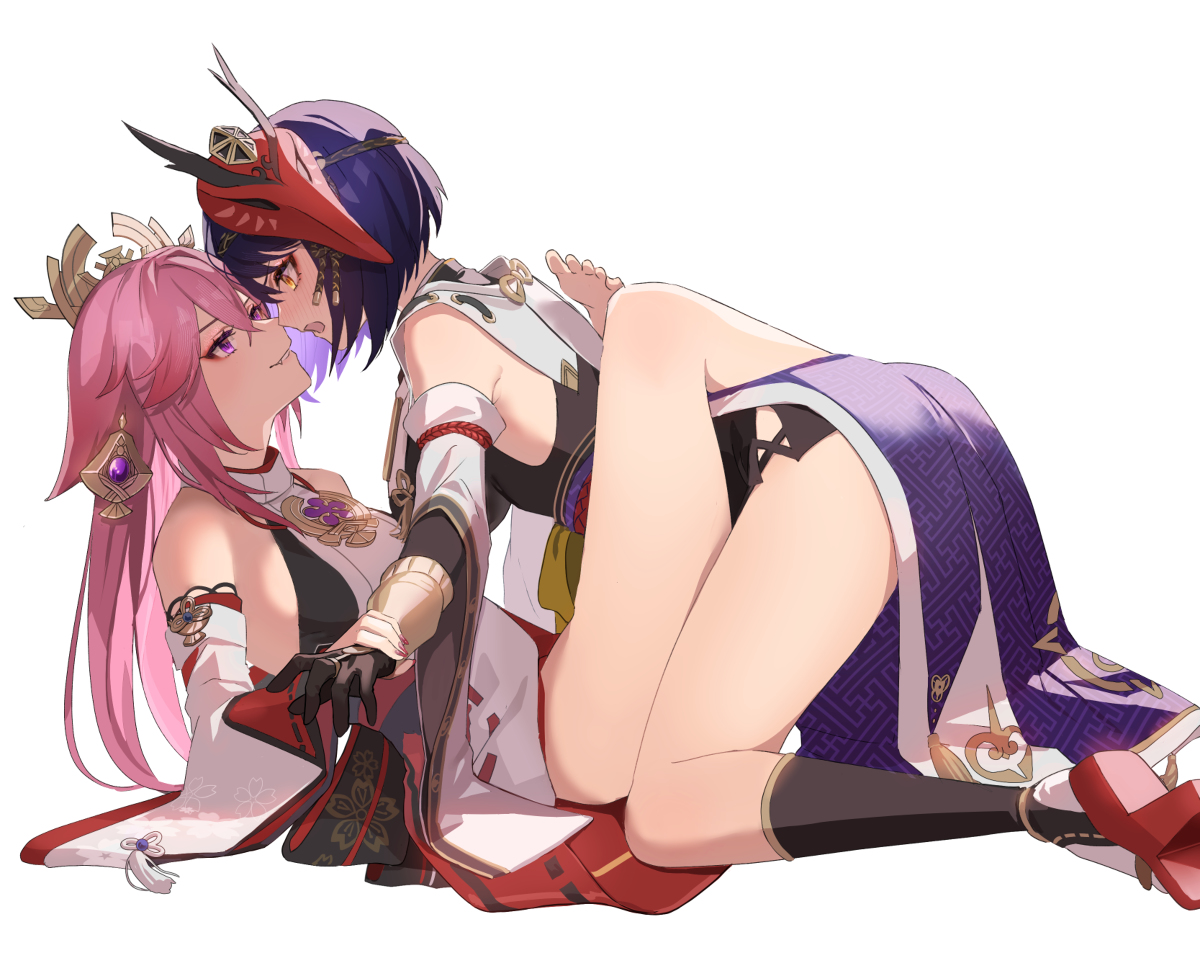 This is a pixiv picture whose title is 🌸👺.