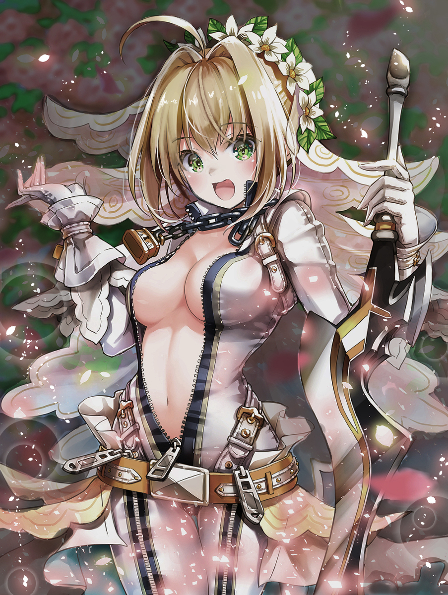 This is a pixiv picture whose title is 嫁セイバーさん.