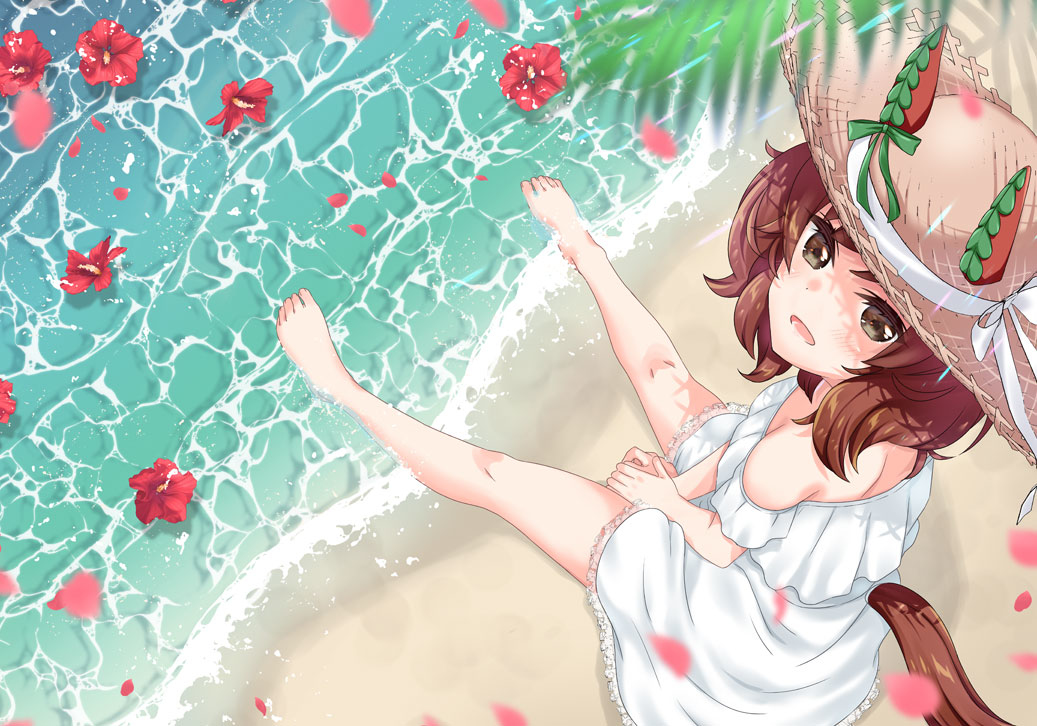 This is a pixiv picture whose title is ネイチャさんとバカンスに行きたい.