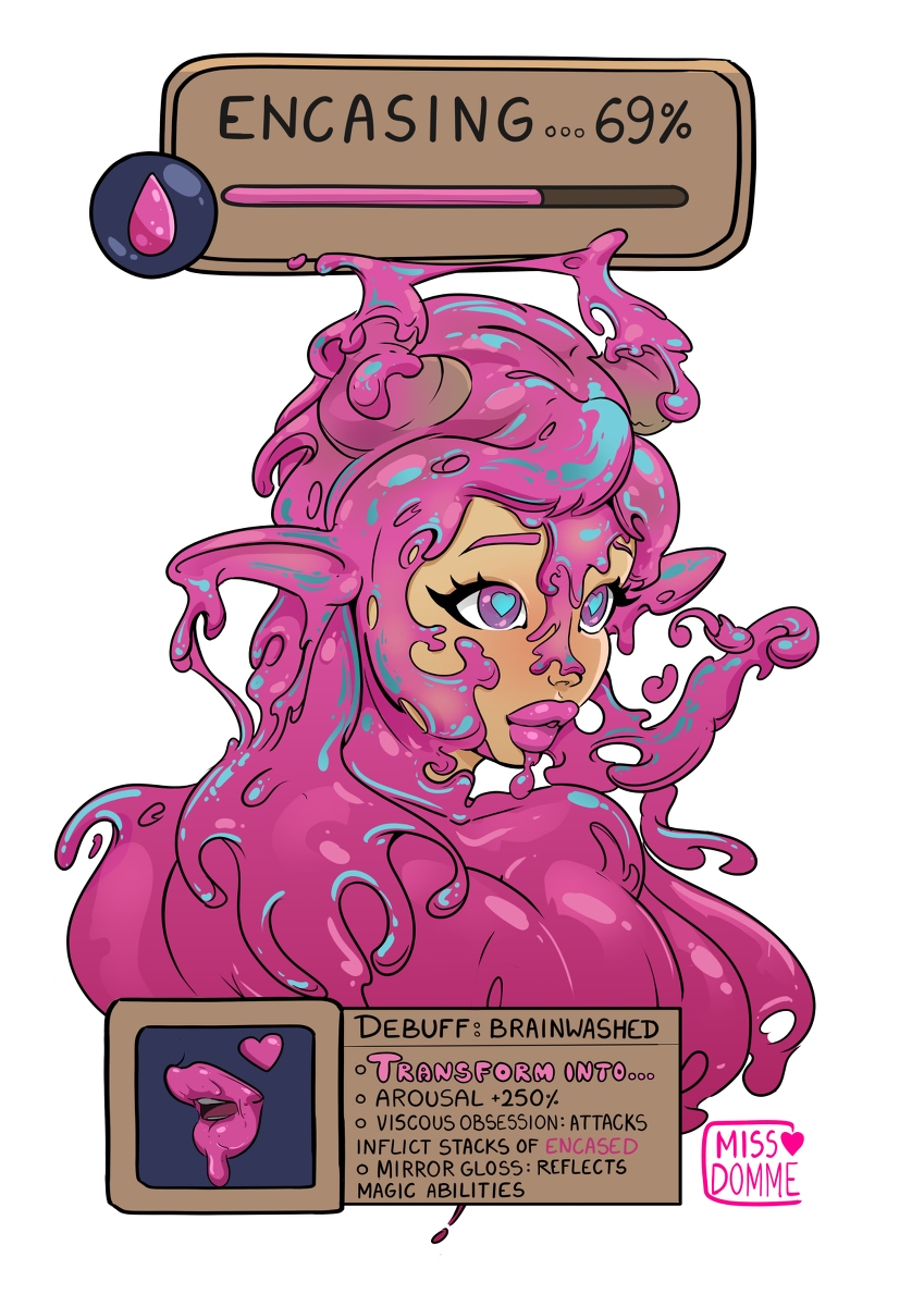 This is a pixiv picture whose title is Latex Debuff Stage 2.