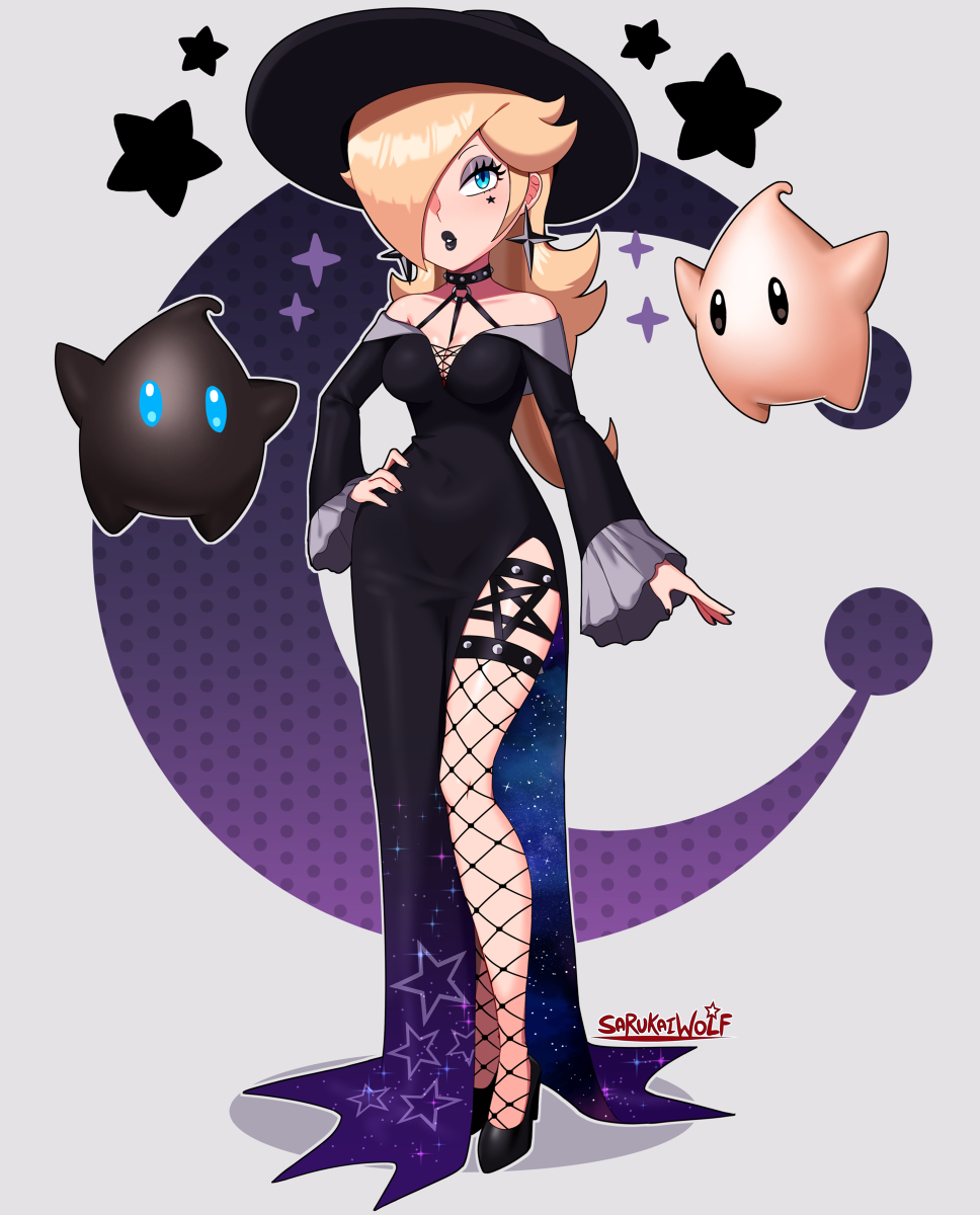 This is a pixiv picture whose title is Gothic Rosalina.