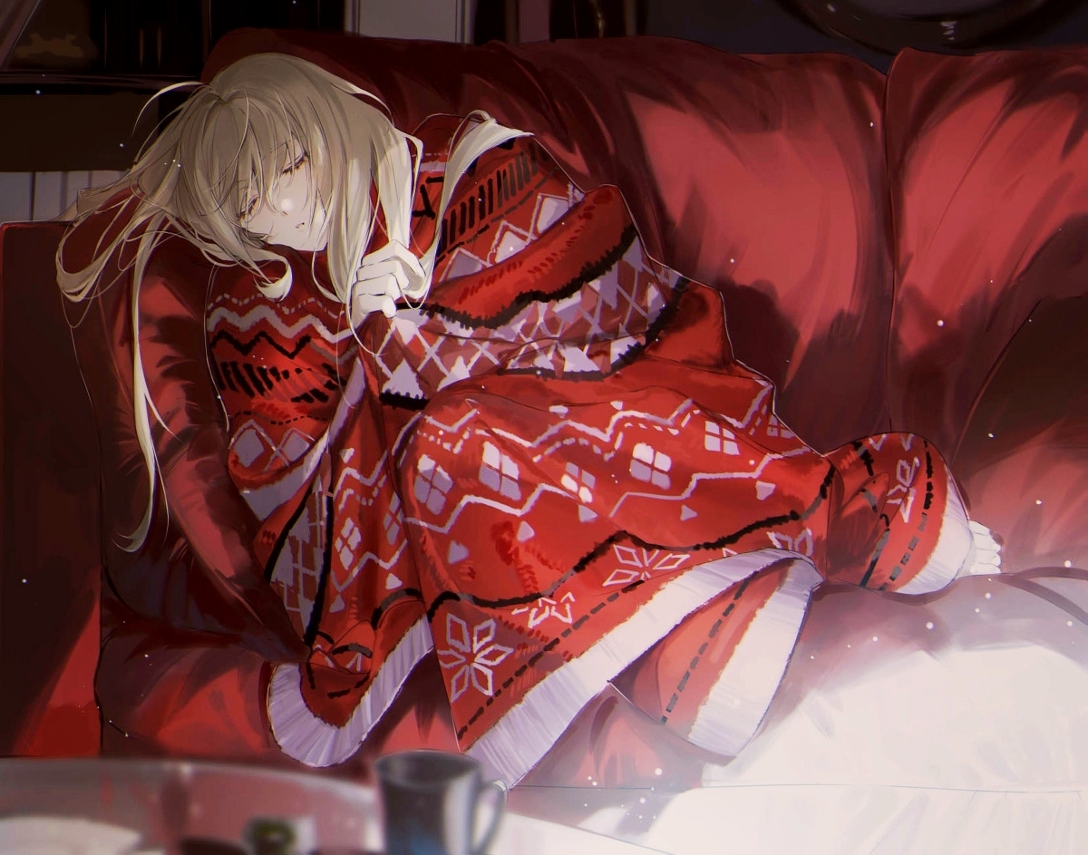 This is a pixiv picture whose title is blanket and sleep.