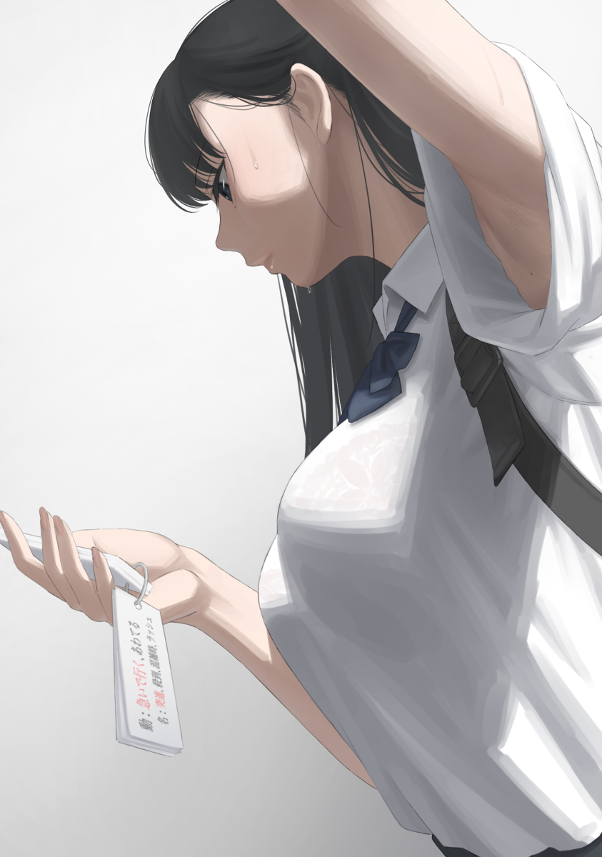 This is a pixiv picture whose title is 女子学生さんの腋.