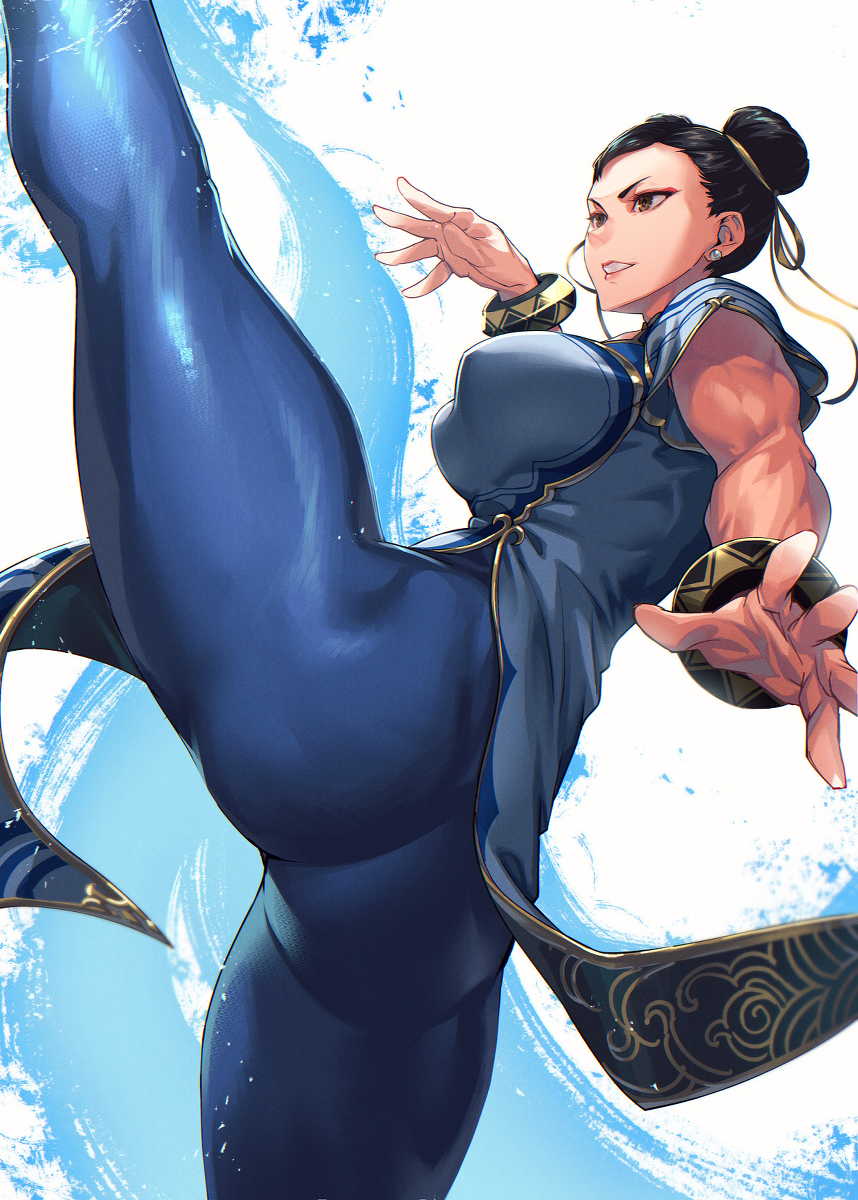 This is a pixiv picture whose title is スト6　春麗.