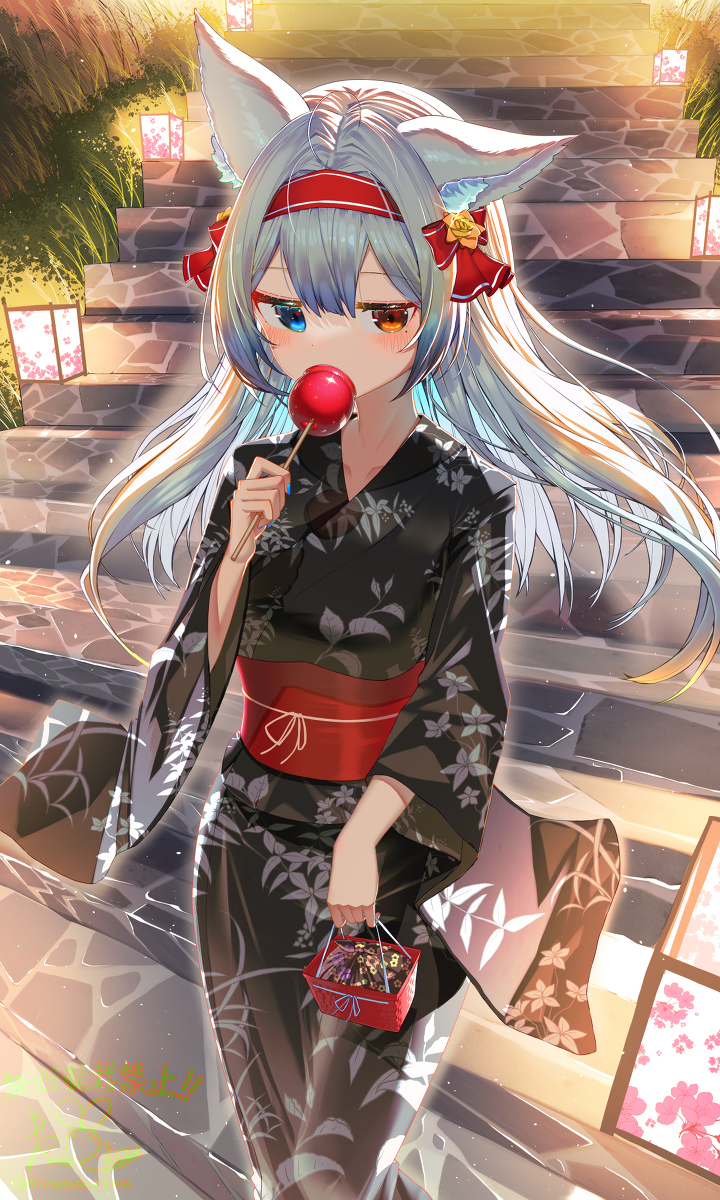 This is a pixiv picture whose title is 🍎🐱✨.