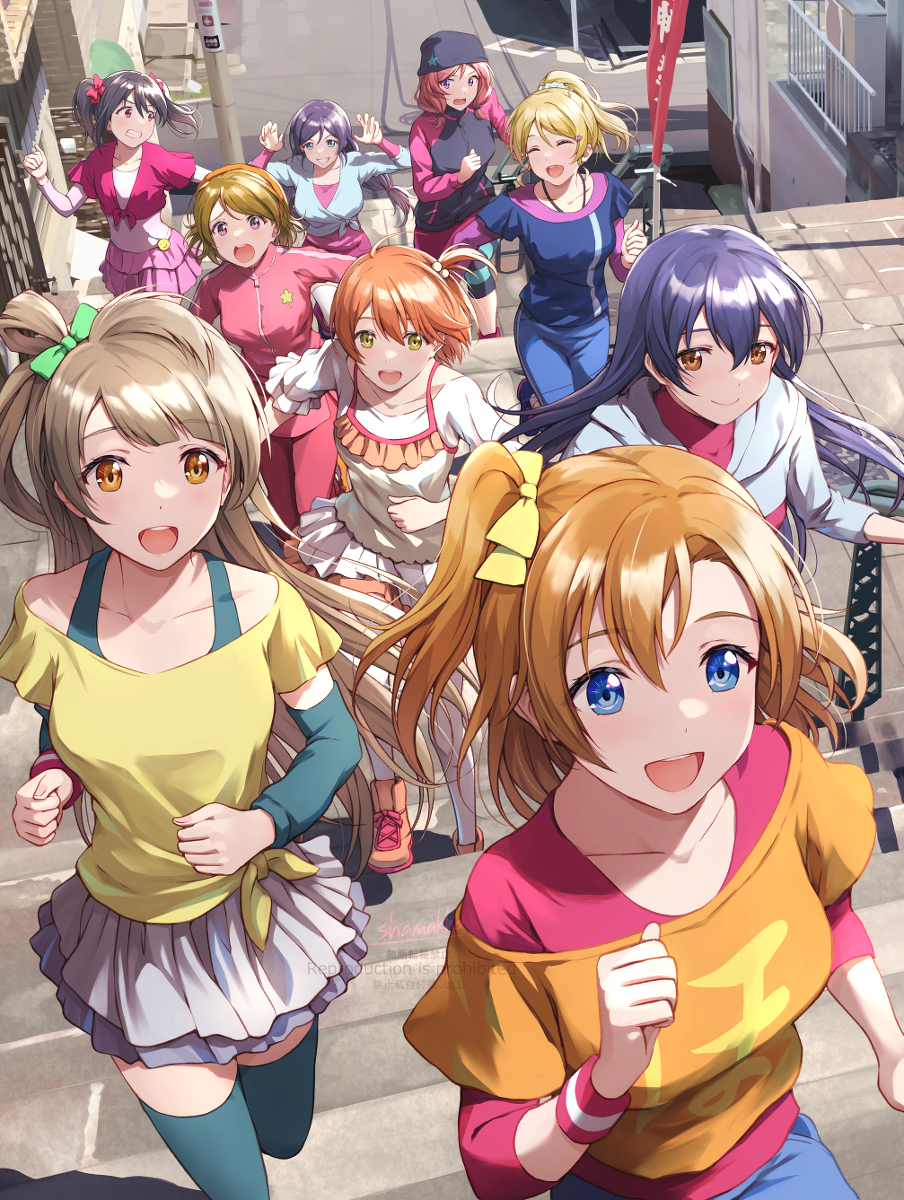 This is a pixiv picture whose title is μ's.