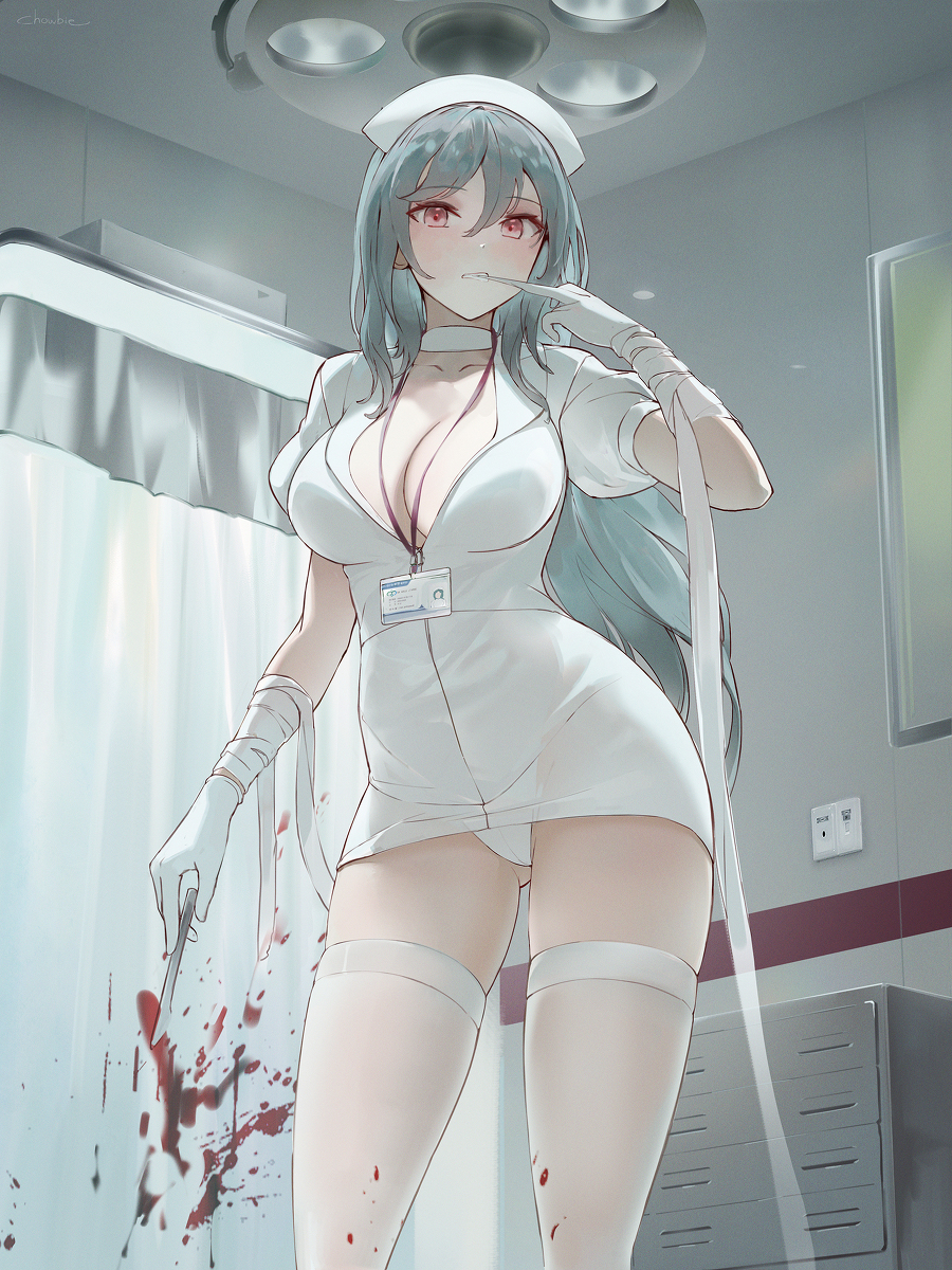 This is a pixiv picture whose title is Nurse Assassin.
