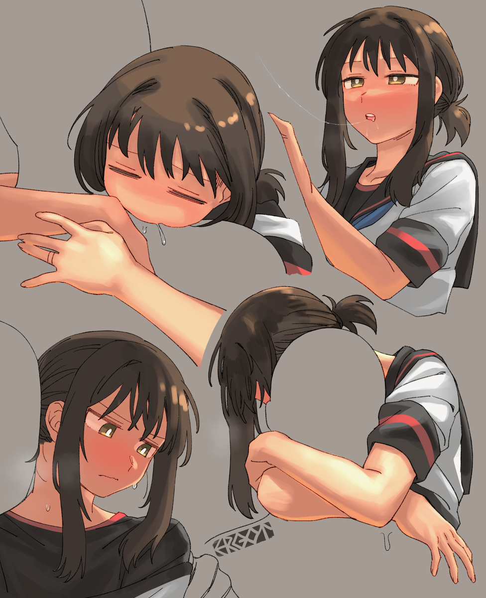 This is a pixiv picture whose title is hugging.