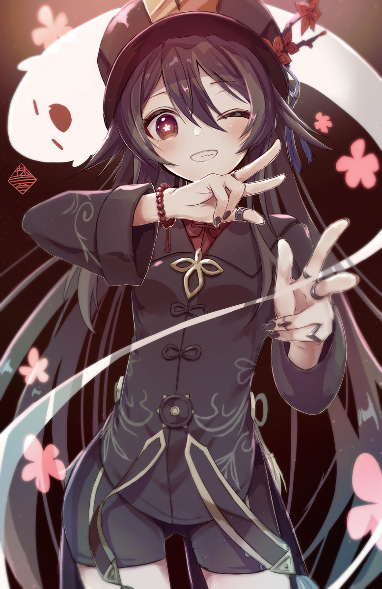 This is a pixiv picture whose title is 胡桃誕生日2022.