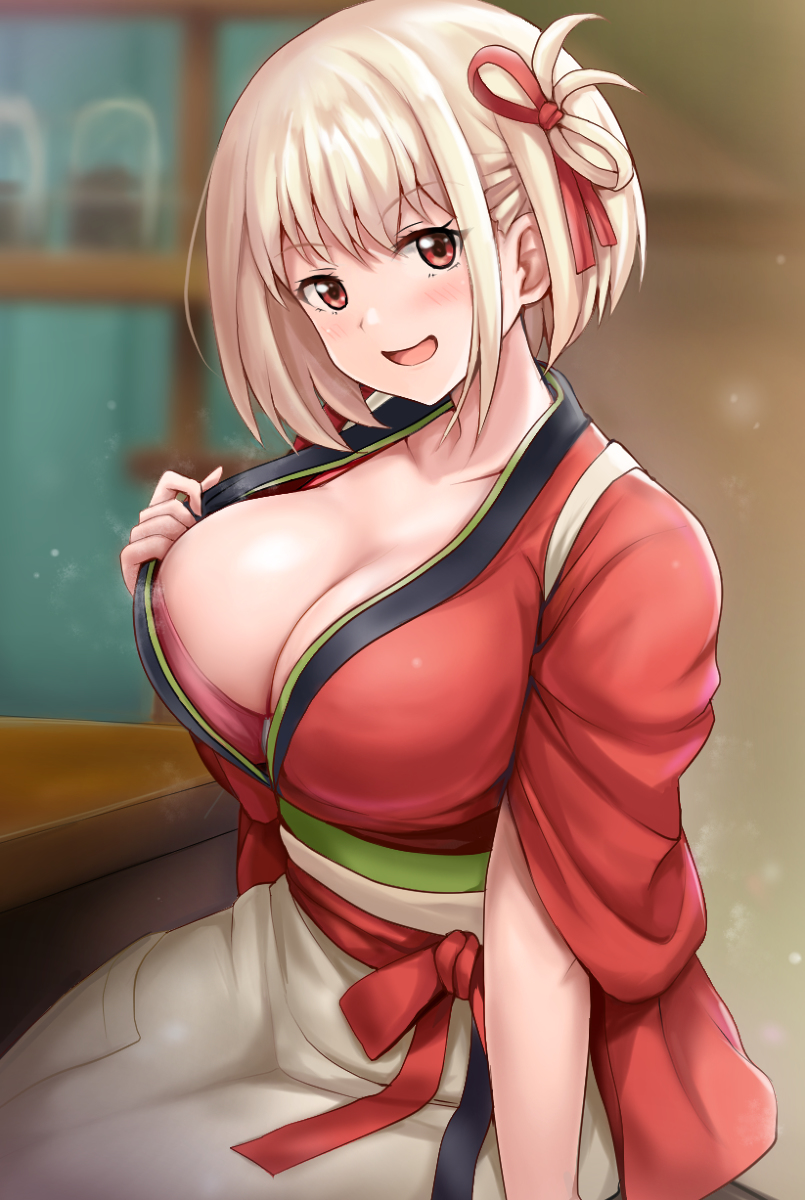 This is a pixiv picture whose title is リコリス・リコイル，千束ちゃん.