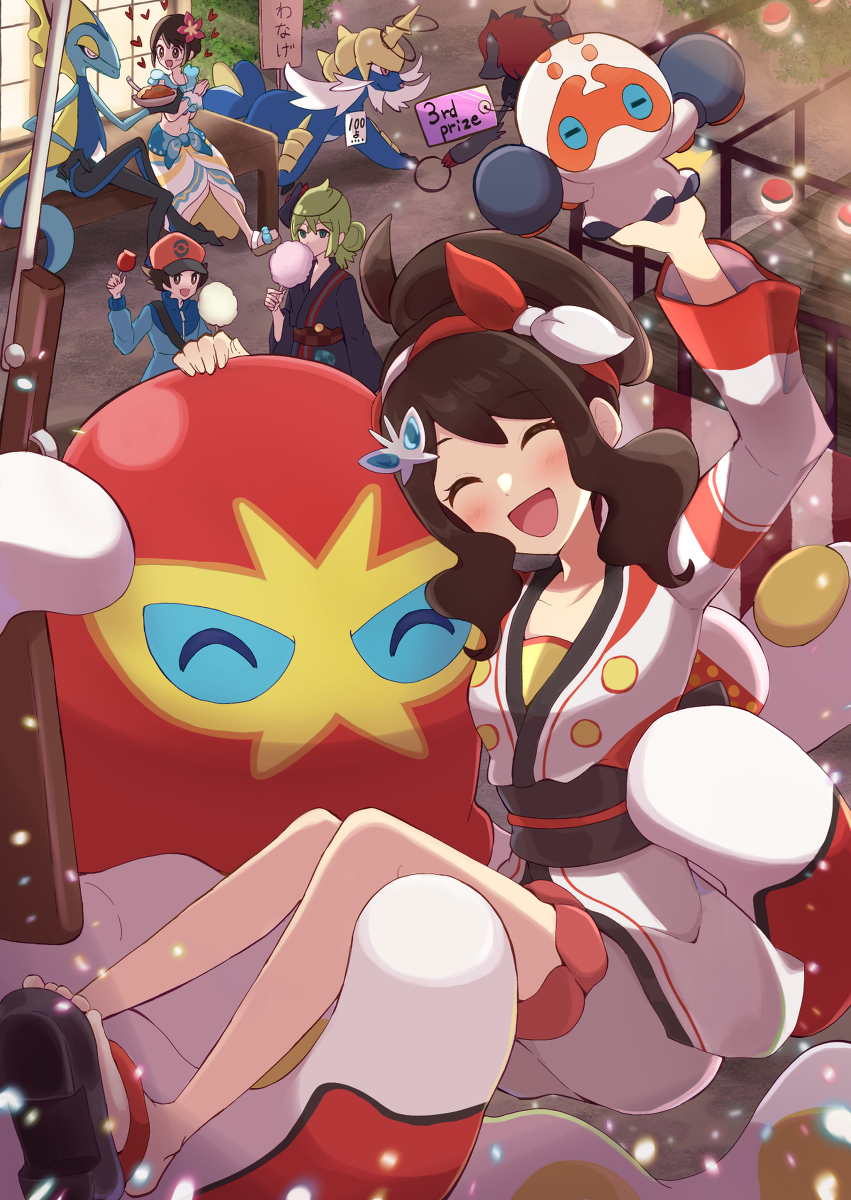 This is a pixiv picture whose title is 【ポケマス】夏イベトウコ＆オトスパス.