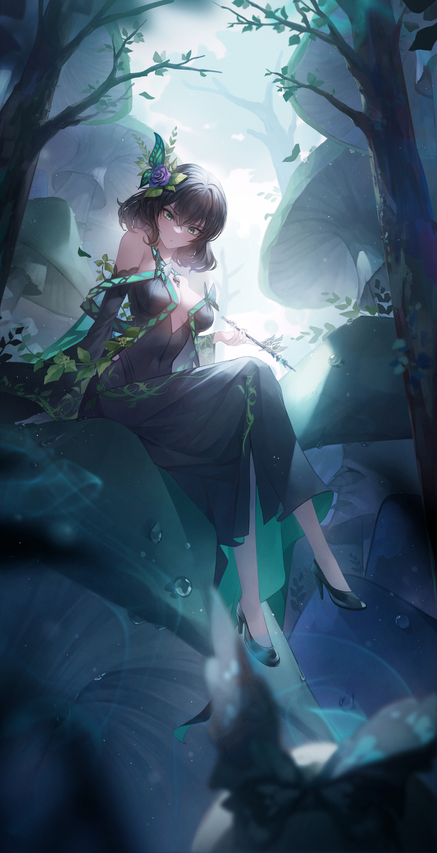 This is a pixiv picture whose title is 🦋🐛.