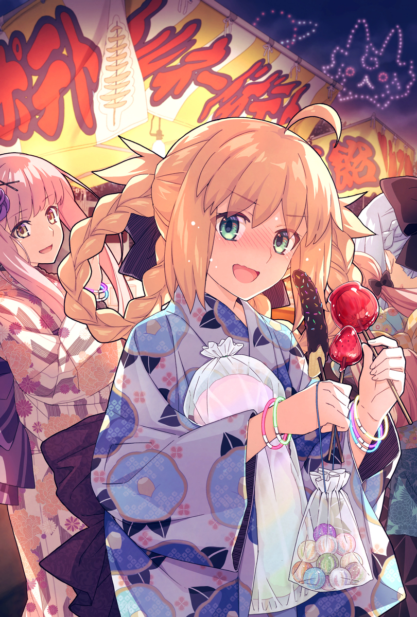This is a pixiv picture whose title is キャストリアの夏祭り.