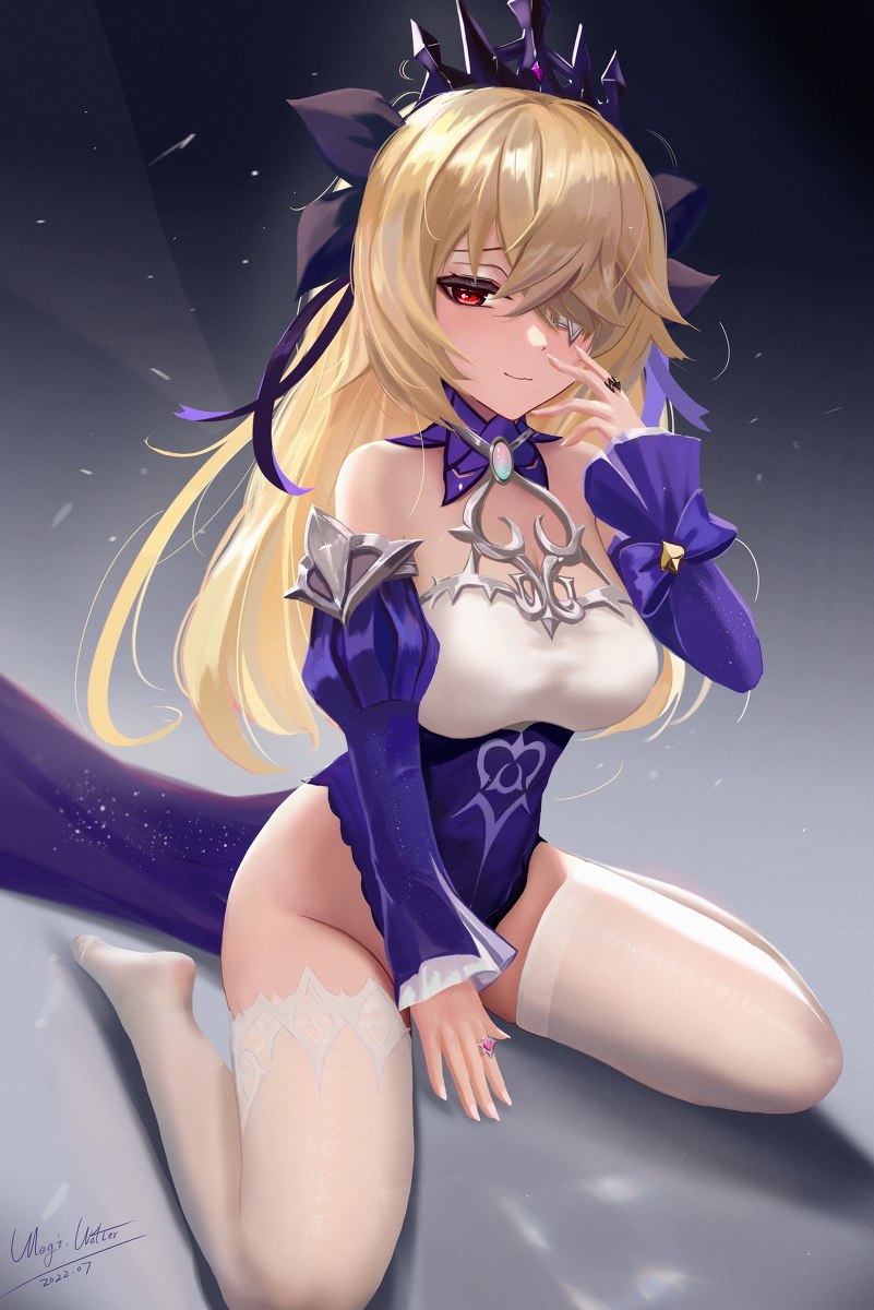 This is a pixiv picture whose title is フィッシュル Fischl.