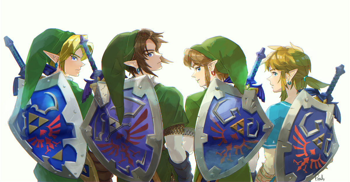 This is a pixiv picture whose title is HEROES ゼルダの伝説.