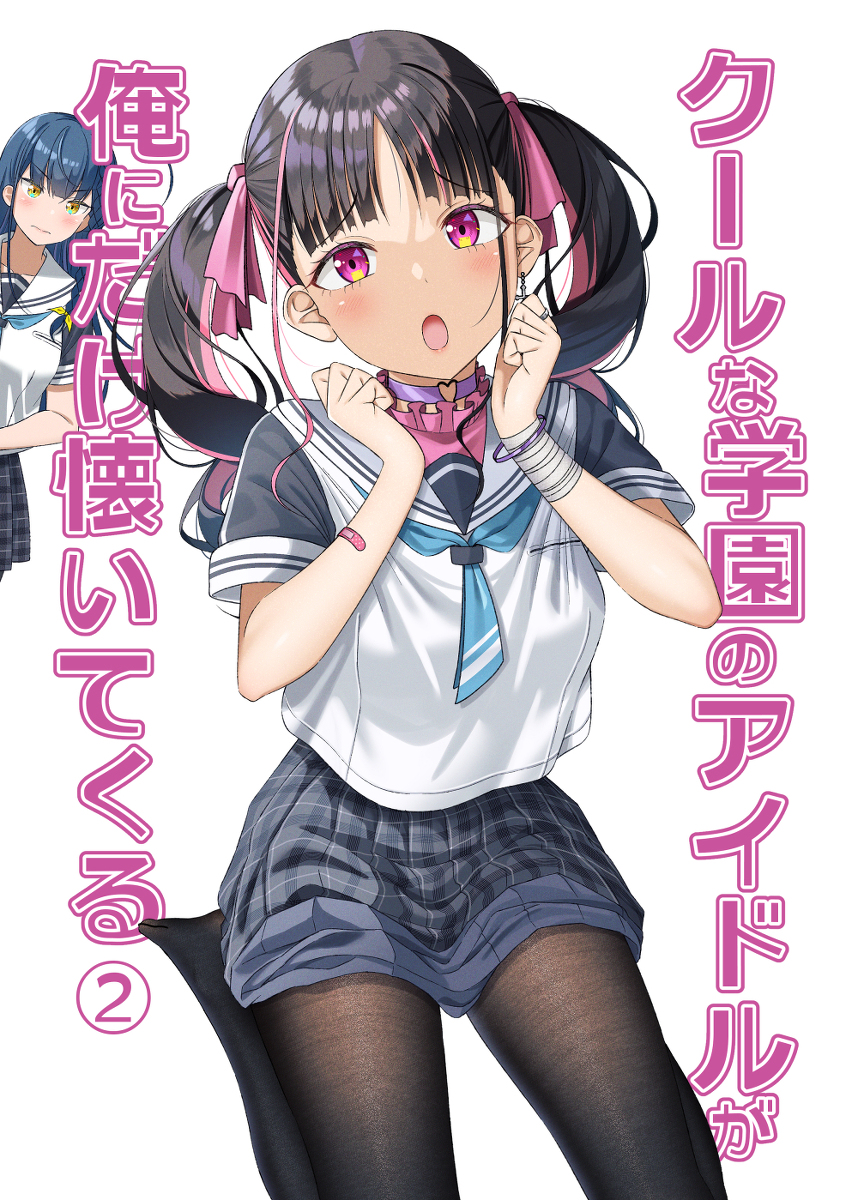 This is a pixiv picture whose title is C100新刊『クールな学園のアイドルが俺にだけ懐いてくる②』.