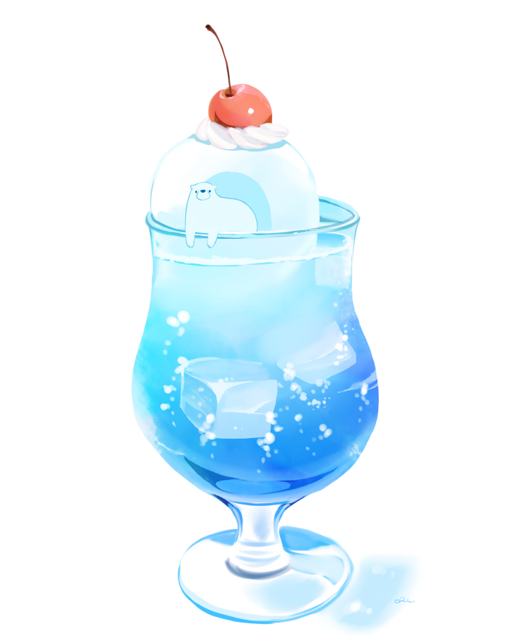 This is a pixiv picture whose title is アイスドームクリームソーダ.