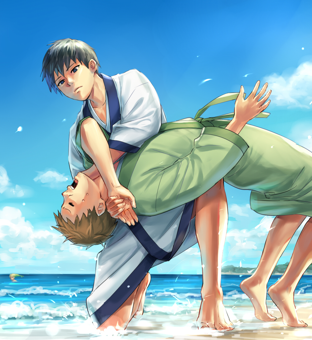 This is a pixiv picture whose title is 海の日'22.