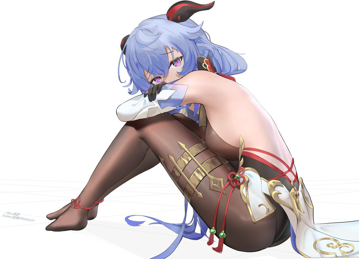 This is a pixiv picture whose title is 甘雨.