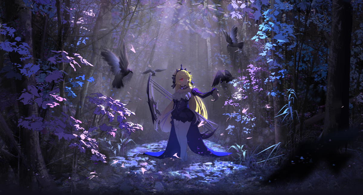 This is a pixiv picture whose title is 幽夜净土.