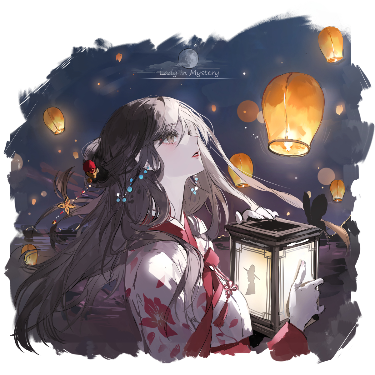 This is a pixiv picture whose title is Lady in Mystery.