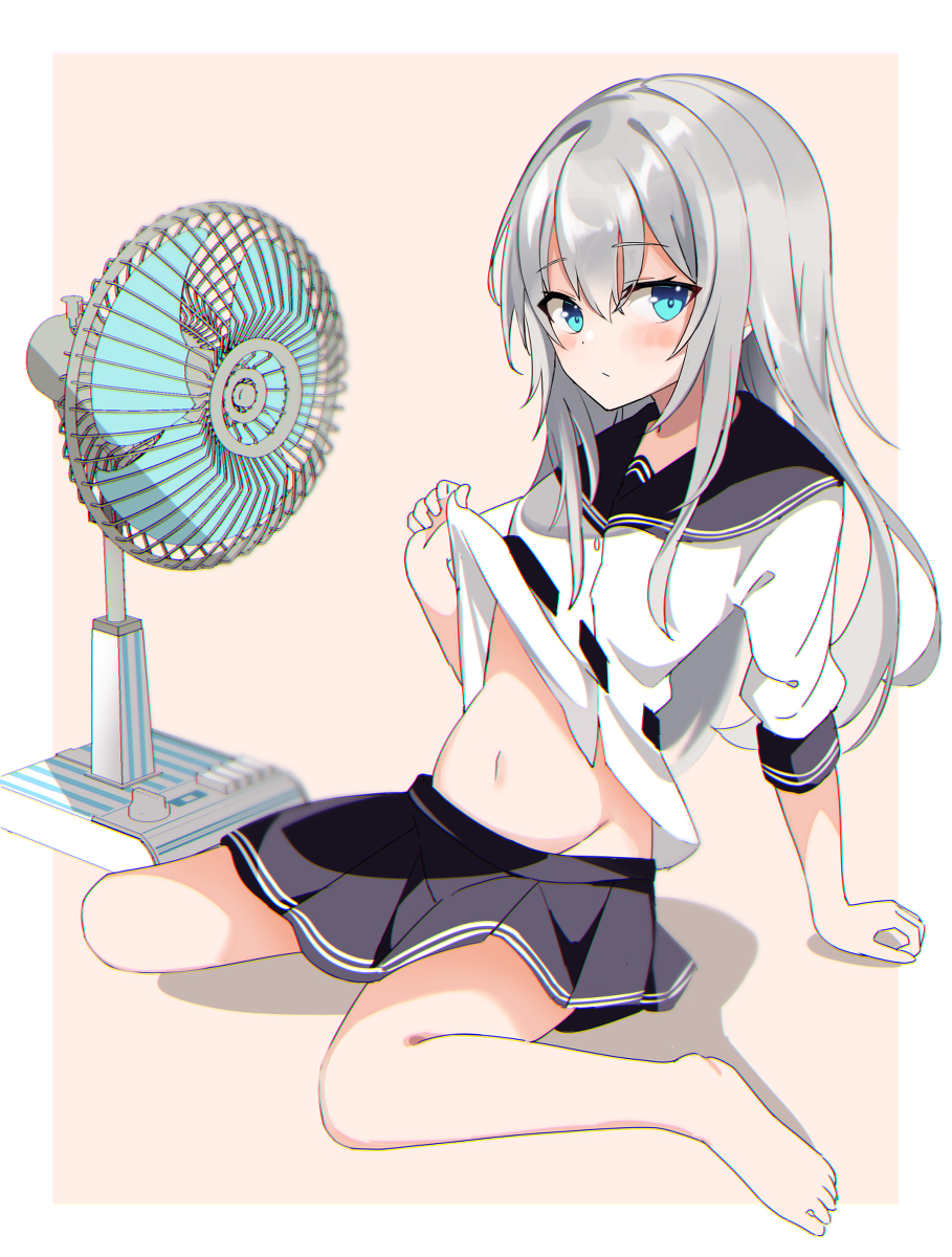 This is a pixiv picture whose title is 涼むヴェールヌイ.