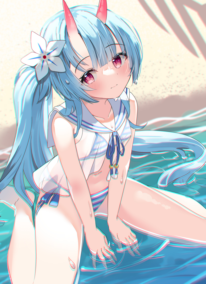 This is a pixiv picture whose title is 水着チセ.