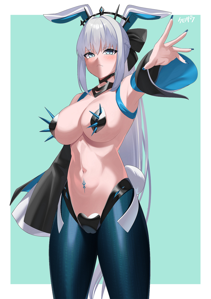 This is a pixiv picture whose title is モルガン逆バニー.