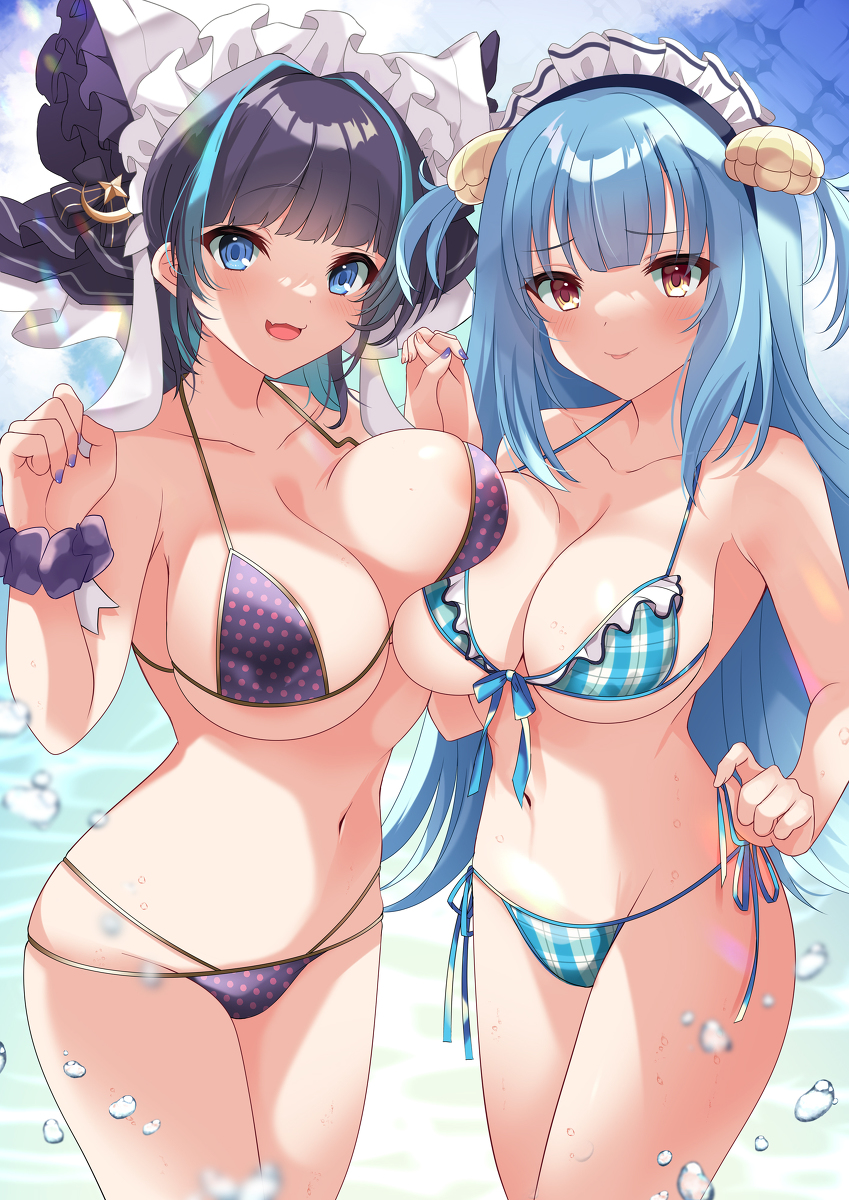 This is a pixiv picture whose title is チェシャー＆ネプチューン.
