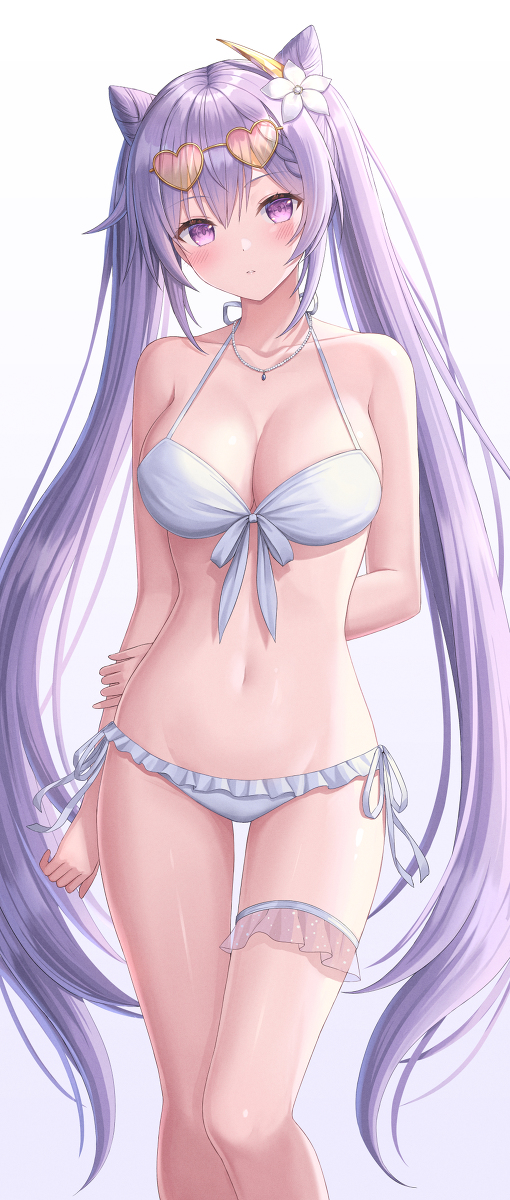 This is a pixiv picture whose title is 刻晴.