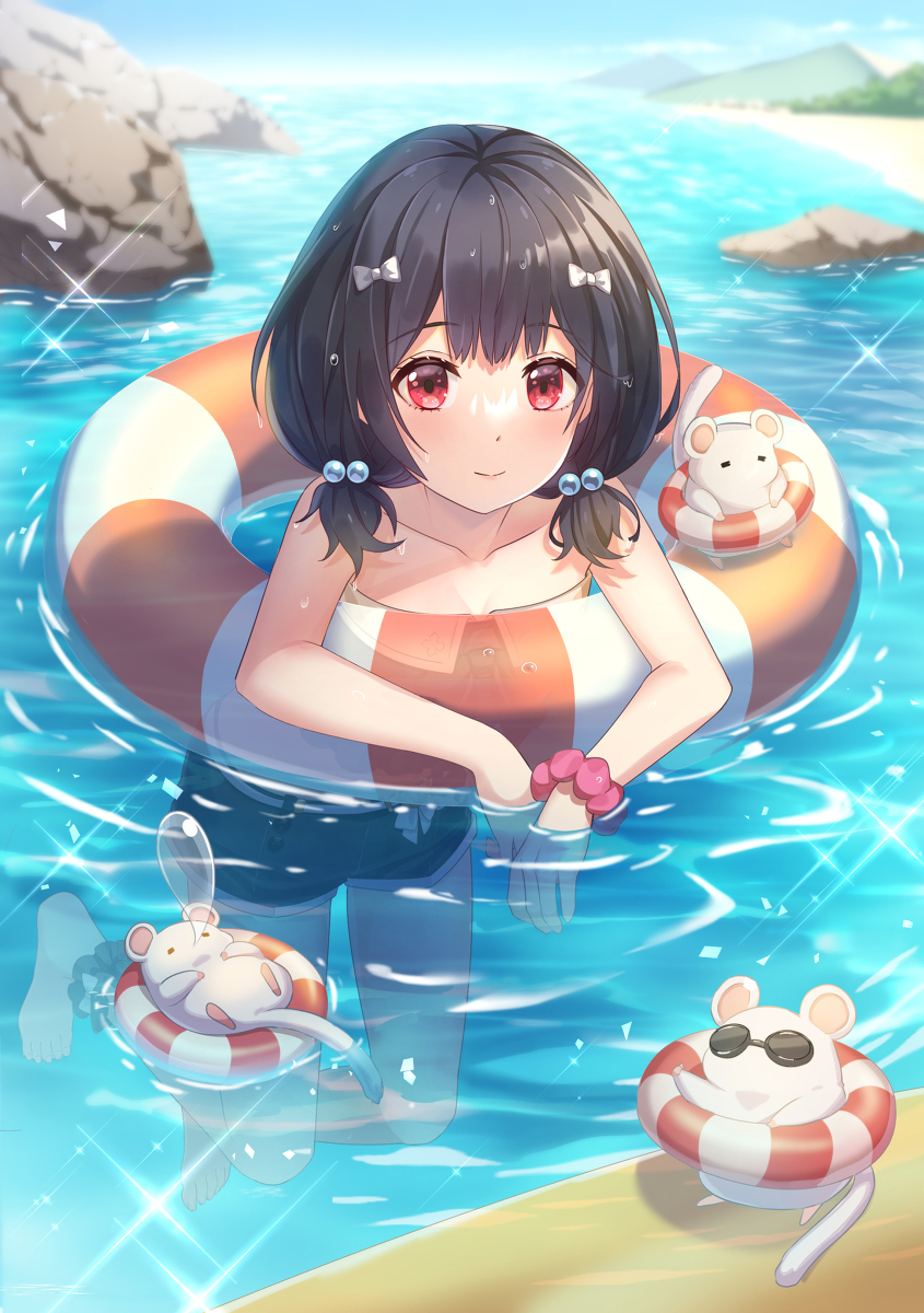 This is a pixiv picture whose title is 水着ビカラ.