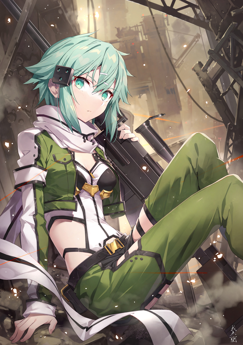 This is a pixiv picture whose title is シノンGGO.